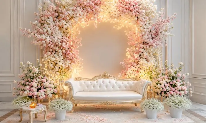 Floral backdrops Stage Decoration