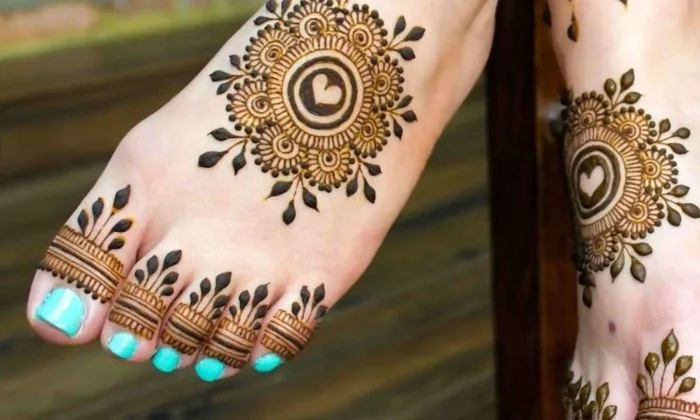 Simple Foot Mehndi Design Simple Foot Mehndi Design