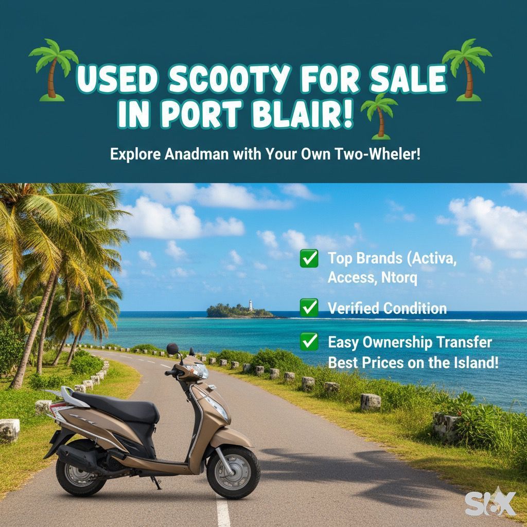 Used Scooty in Port Blair – Verified Second Hand Scooters Starting at ₹15,000 Used Scooty in Port Blair – Verified Second Hand Scooters Starting at ₹15,000